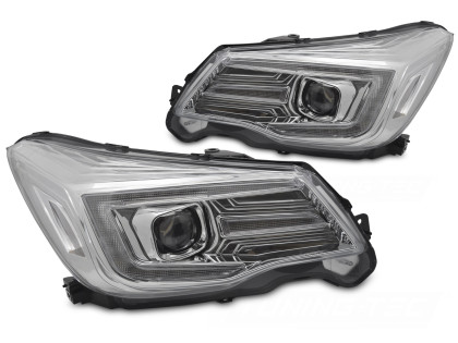 Přední světla s LED pro SUBARU FORESTER IV 2013-2018 xenon chromová