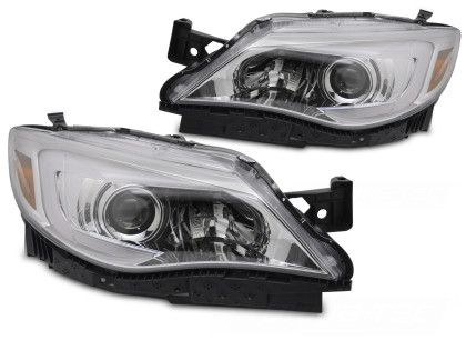 Přední světla s LED pro SUBARU WRX 2008-2014 chromová