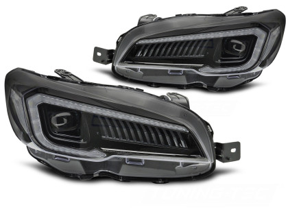 Přední světla s LED pro SUBARU WRX 2014-2022 černá