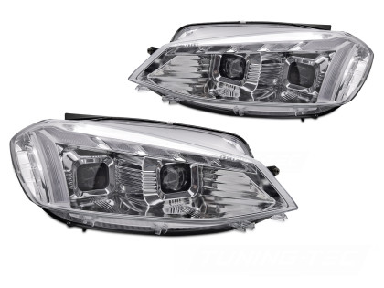 Přední světla s LED pro VW Golf 7 2017-2019 chromová