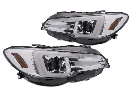 Přední světla s LED projektor pro SUBARU WRX 2014-2022 chrom
