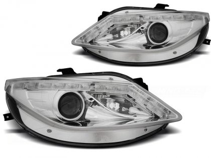 Přední světla s LED SEAT Ibiza 6J 08-12 LED blinkr chromová