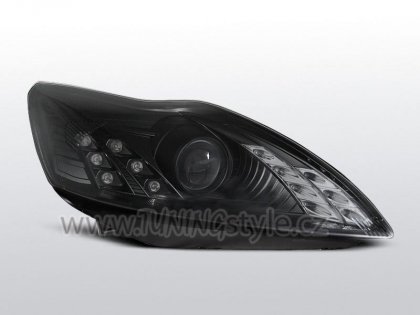 Přední světla s LED světly Ford Focus 08-11 černá