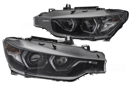 Přední světla s yellow LED pro BMW F30/F31 11-15 černá