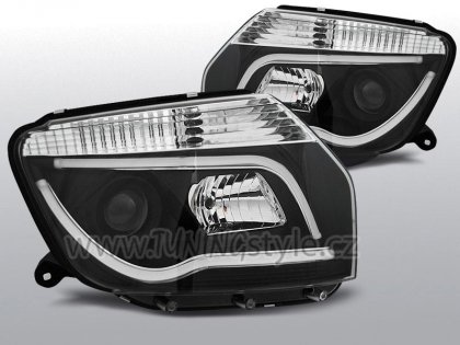 Přední světla TubeLight Dacia Duster 10- černá