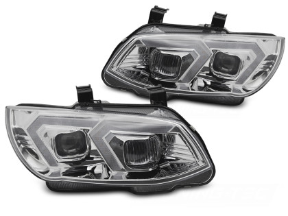 Přední světla xenon D1S 3D LED žluté angel eyes BMW E92/E93 10-13 černá
