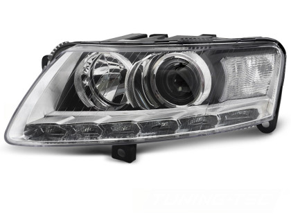 Přední světlo čiré levé pro AUDI A6 C6 2009-2011 xenon