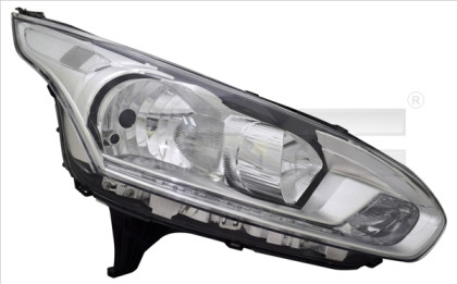 Přední světlo levé - FORD TOURNEO CONNECT II 2015- Chromové