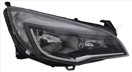 Přední světlo levé - OPEL ASTRA J 2012-2015 černé/chromové