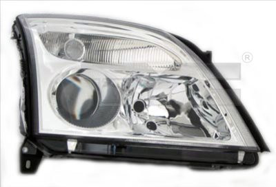Přední světlo levé - OPEL VECTRA C SIGNUM -05 H7 chromové