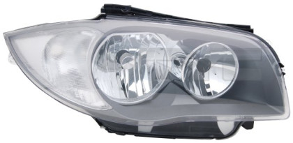 Přední světlo pravé - BMW 1 E81/E87 2007-2009 černé