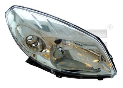 Přední světlo pravé - DACIA SANDERO I 2008- chromové