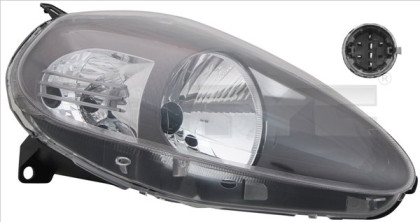 Přední světlo pravé - FIAT GRANDE PUNTO 2008-
