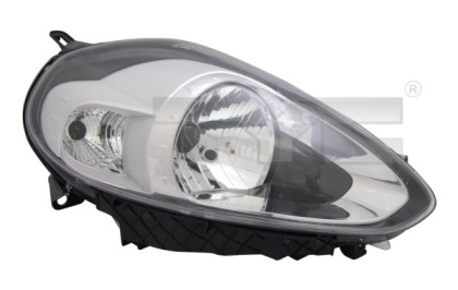 Přední světlo pravé - FIAT PUNTO EVO 2008-2012 chromované