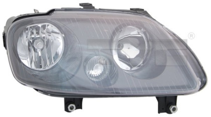 Přední světlo pravé - VW CADDY III 2004-2010 H7 černé