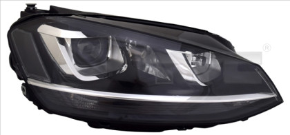 Přední světlo pravé - VW GOLF VII 2012-2017 xenon D3s chrom