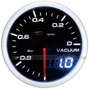 Přídavný budík DEPO Dual 52mm Vacum