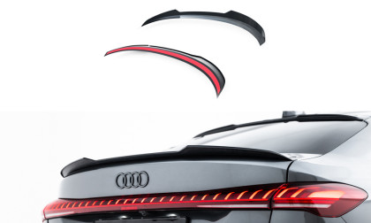 Prodloužení spoileru Audi A5 S-Line Sedan B10 černý lesklý plast