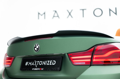 Prodloužení spoileru BMW 4 Cabrio F33 černý lesklý plast