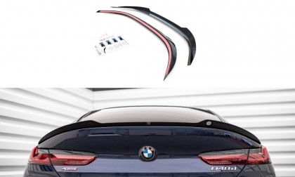 Prodloužení spoileru BMW M850i Gran Coupe G16 černý lesklý plast