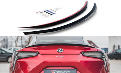 Prodloužení spoileru Lexus LC 500 černý lesklý plast