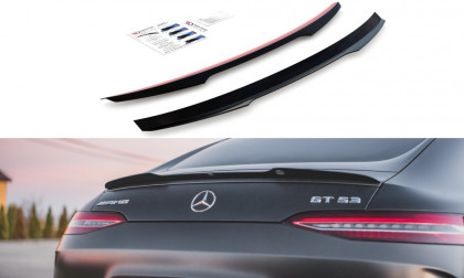 Prodloužení spoileru Mercedes-AMG GT 53 4 Door-Coupe černý lesklý plast