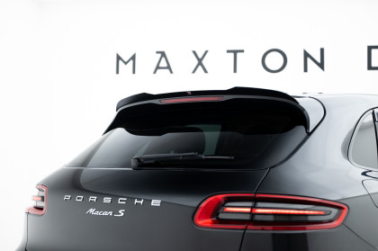 Prodloužení spoileru Porsche Macan Mk1 černý lesklý plast