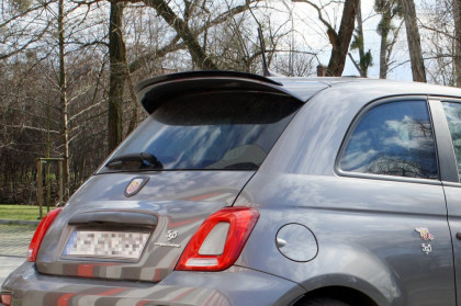 Prodloužení střešního spojleru FIAT 500 ABARTH MK1 FACELIFT 2016- černý lesklý plast