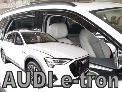 Protiprůvanové plexi, ofuky skel - AUDI E-tron 5d 2018- +zadní