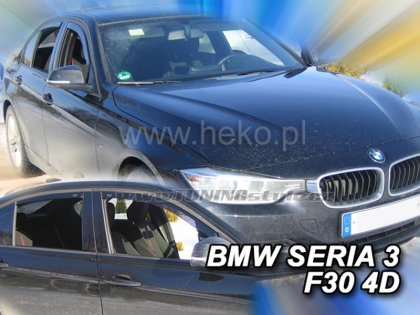 Protiprůvanové plexi, ofuky skel - BMW serie 3 F30 12- (+zadní)