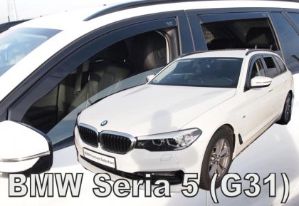 Protiprůvanové plexi, ofuky skel - BMW serie 5 G31 5dv 17- (+zadní) combi