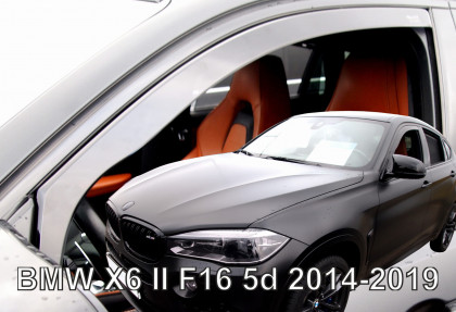 Protiprůvanové plexi, ofuky skel - BMW X6 14-19R