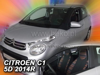 Protiprůvanové plexi, ofuky skel - Citroen C1 5dv. 14-