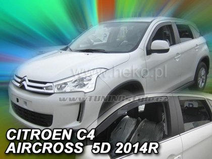 Protiprůvanové plexi, ofuky skel - Citroen C4 Airsross 5dv. 12- (+zadní)