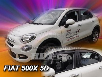 Protiprůvanové plexi, ofuky skel - Fiat 500X 5dv. 15- (+zadní)