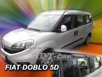 Protiprůvanové plexi, ofuky skel - Fiat Doblo II 5dv. 10- (+zadní)