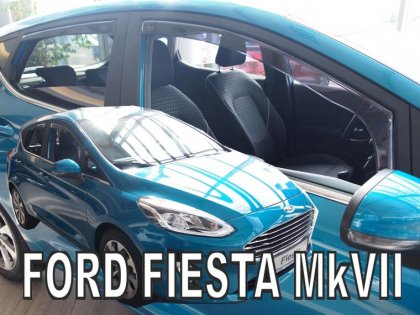 Protiprůvanové plexi, ofuky skel - Ford Fiesta 5dv 17- (+zadní)