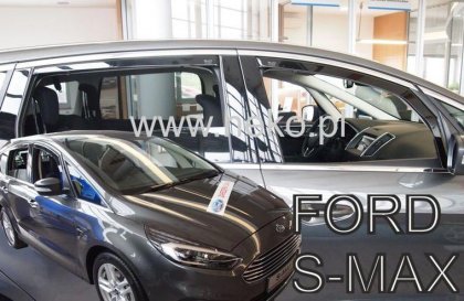 Protiprůvanové plexi, ofuky skel - Ford S MAX 5dv. 16- (+zadní)