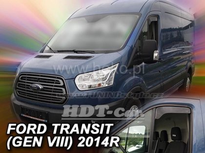 Protiprůvanové plexi, ofuky skel - Ford Transit 2dv. gen VIII 13- přední krátký