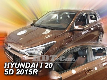 Protiprůvanové plexi, ofuky skel - Hyundai i20 II 5dv. 15- (+zadní)