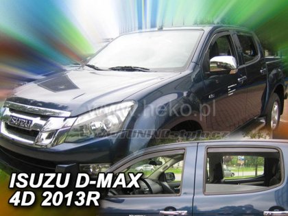 Protiprůvanové plexi, ofuky skel - Isuzu D-Max 2/4dv. 12- (+zadní) 2. gen