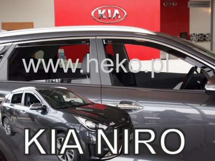 Protiprůvanové plexi, ofuky skel - Kia Niro 5dv 16- (+zadní)