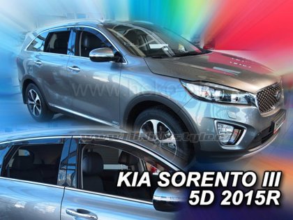 Protiprůvanové plexi, ofuky skel - Kia Sorento III 5dv. 15- (+zadní)