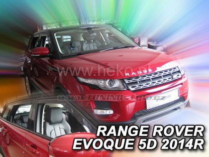 Protiprůvanové plexi, ofuky skel - Land Rover Range Rover Evoque 5dv. 11- (+ zadní)