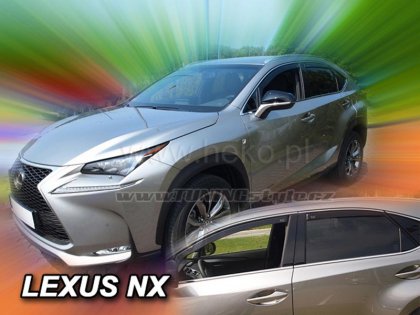Protiprůvanové plexi, ofuky skel - Lexus NX 5dv. 14- (+zadní)