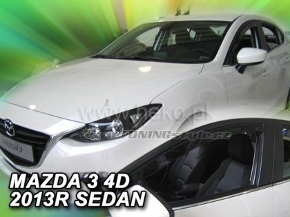 Protiprůvanové plexi, ofuky skel - Mazda 3 III 4/5dv. 13- sed/htb