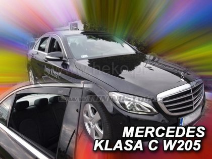 Protiprůvanové plexi, ofuky skel - Mercedes C W205 14- (+zadní) sedan