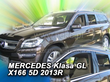 Protiprůvanové plexi, ofuky skel - Mercedes GLX 166 5dv. 13- (+zadní)