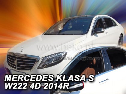 Protiprůvanové plexi, ofuky skel - Mercedes S W222 13- (+zadní)