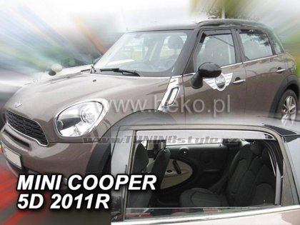 Protiprůvanové plexi, ofuky skel - Mini Cooper 5dv. 11- (+zadní)